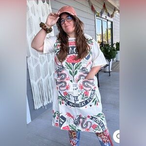 Vintage Dress Sack Cotton Pockets